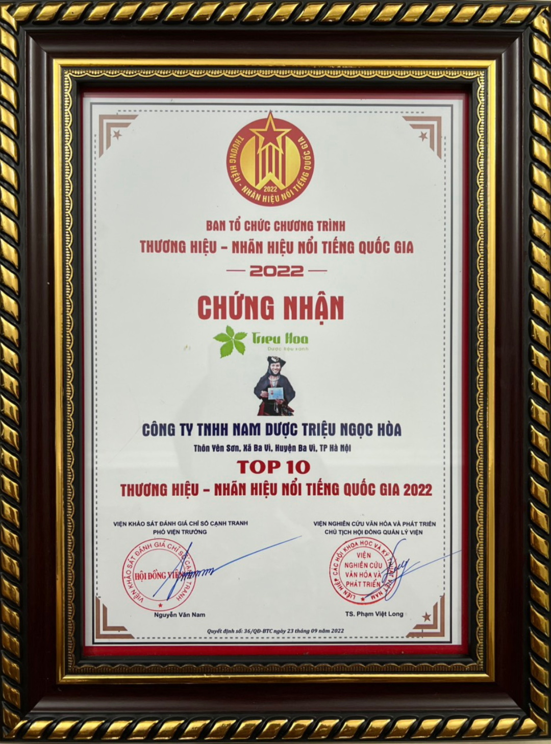 chứng nhận